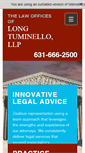 Mobile Screenshot of longtuminellolaw.com